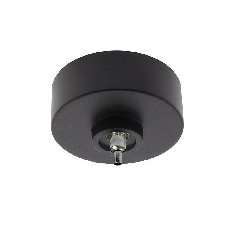 Florón redondo negro ø75mm ø3mm