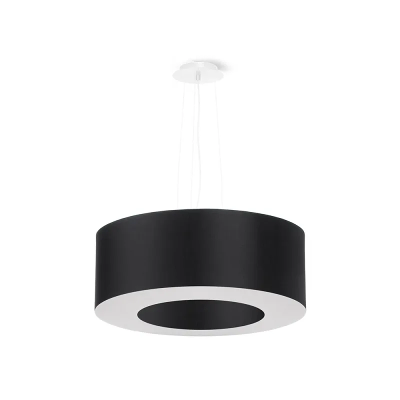 Lámpara suspendida saturno 50 negra e27