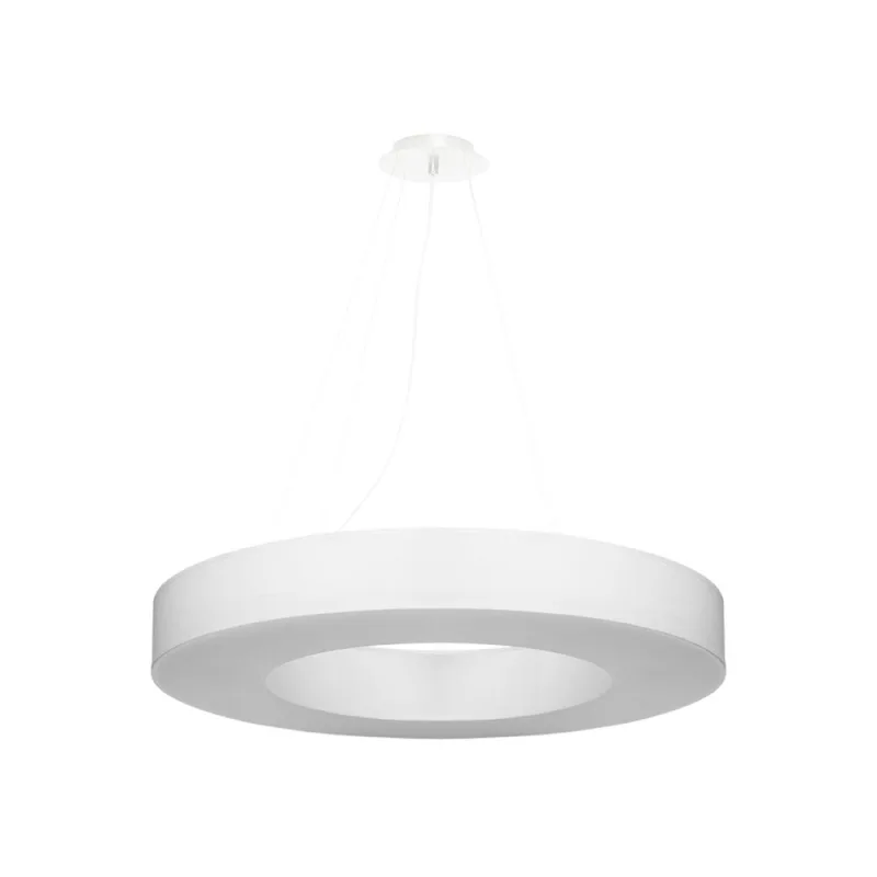 Lámpara suspendida saturno slim 70 blanca e27
