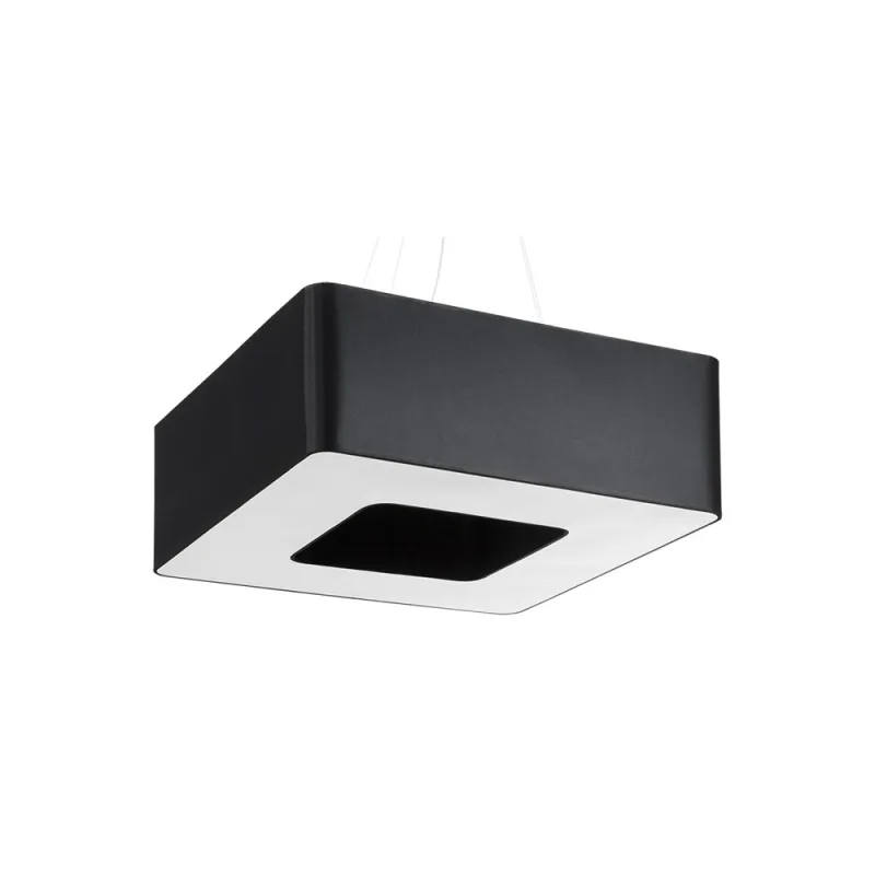 Lámpara suspendida urano 60 negra e27