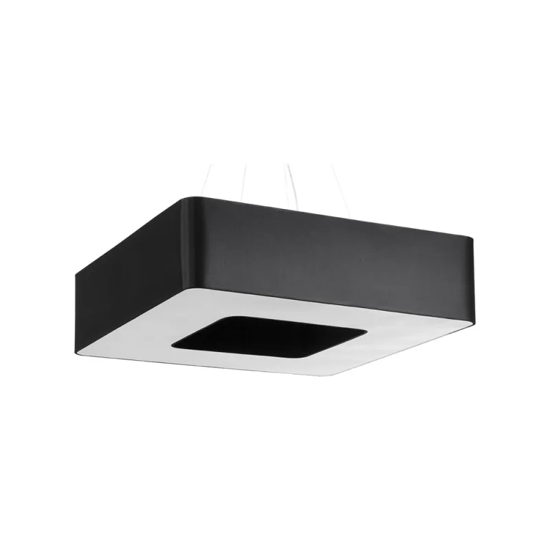 Lámpara suspendida urano 80 negra e27