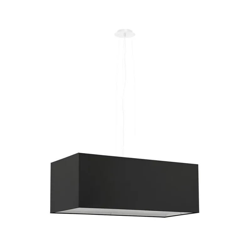 Lámpara suspendida santa bis 80 negro e27