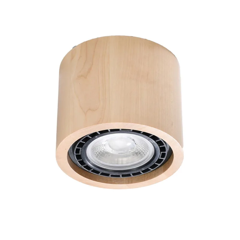 Luminaria de madera basic 1 gu10