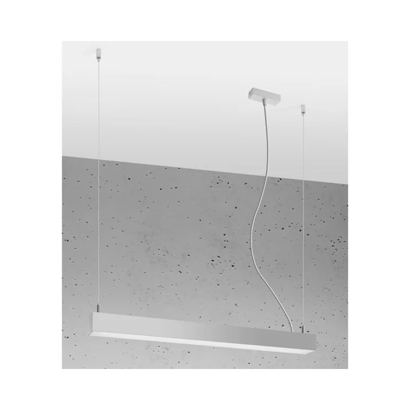 Lámpara de techo pinne led 65 gris 22w