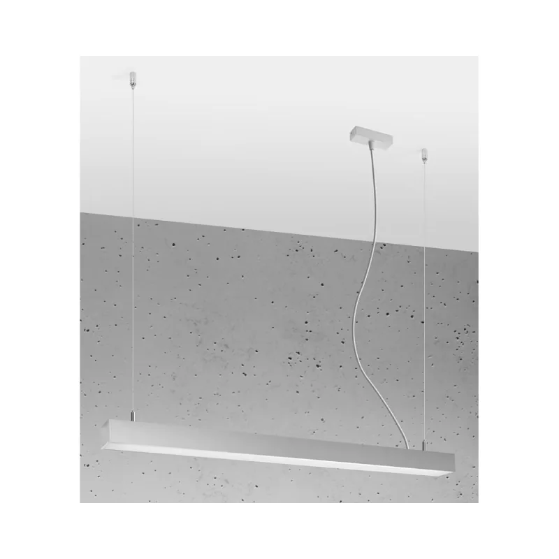 Lámpara de techo pinne led 95 gris 31w