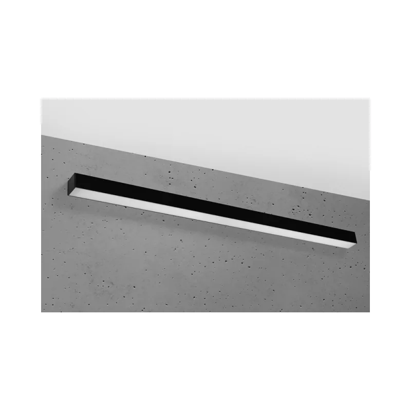 Aplique de pared pinne led 115 negro 31w