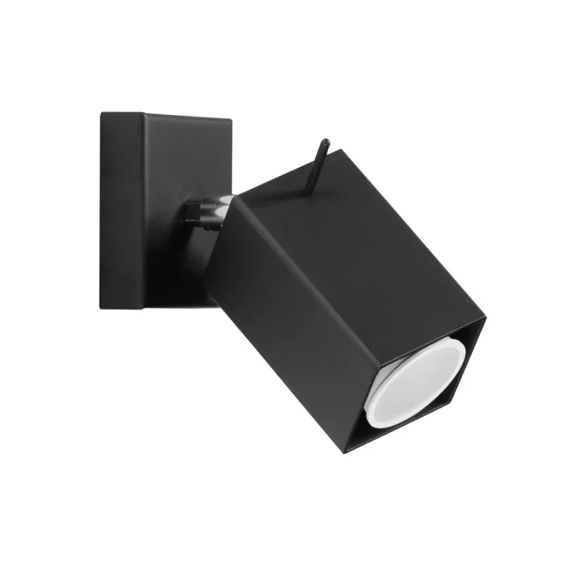 Aplique de pared merida negro gu10