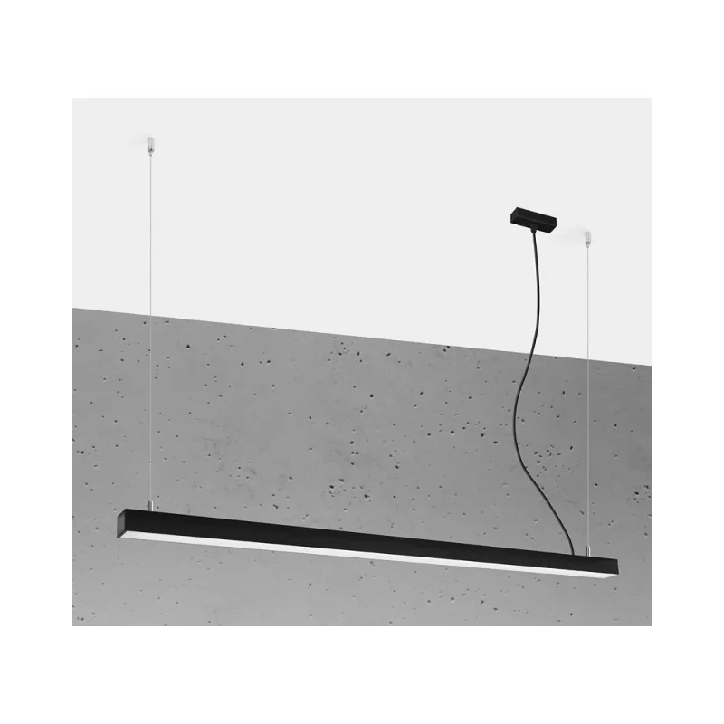 Lámpara de techo pinne led 145 negro 31w