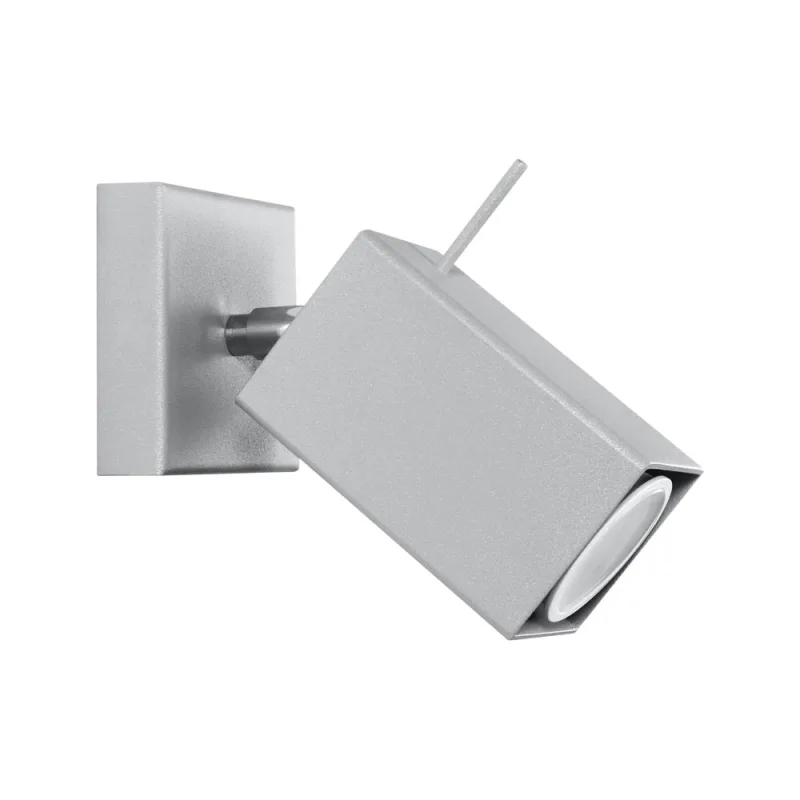 Aplique de pared merida 1 gris gu10