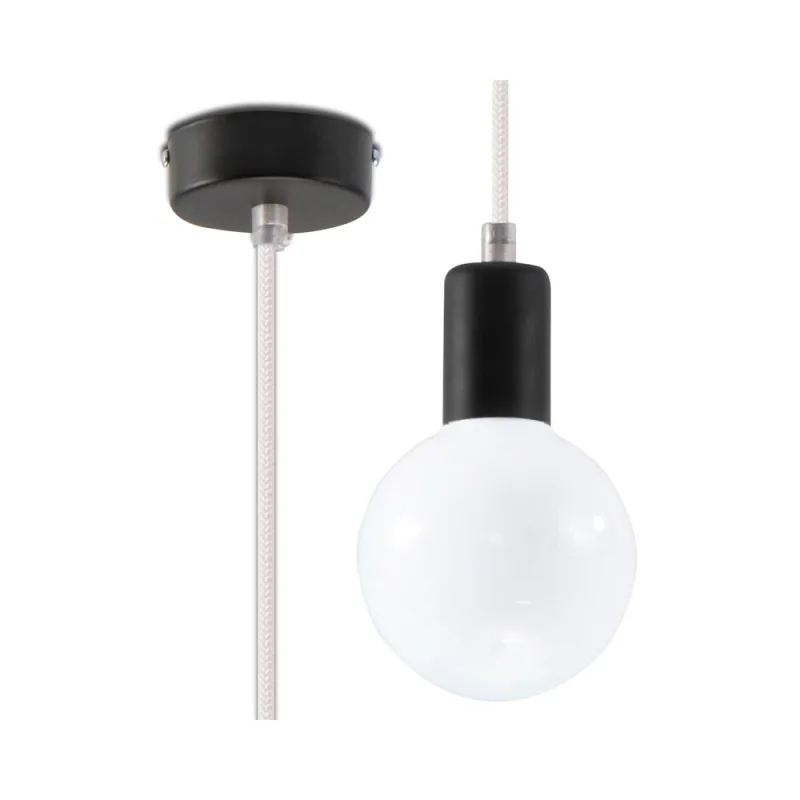 Lámpara de techo edison blanco e27