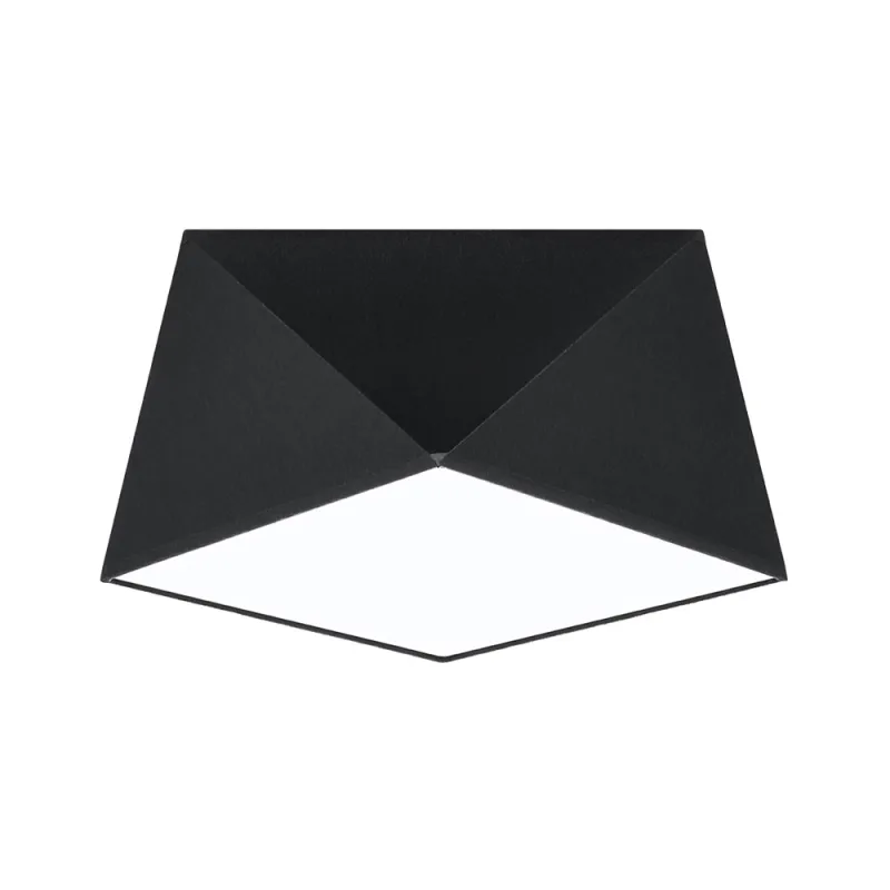 Aplique de techo hexa 25 negro e27