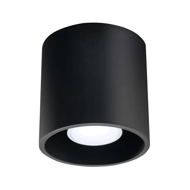 Aplique de techo orbis 1 negro gu10