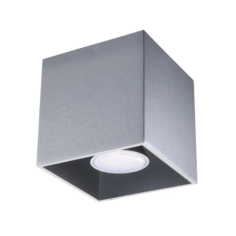 Aplique de techo quad 1 gris gu10