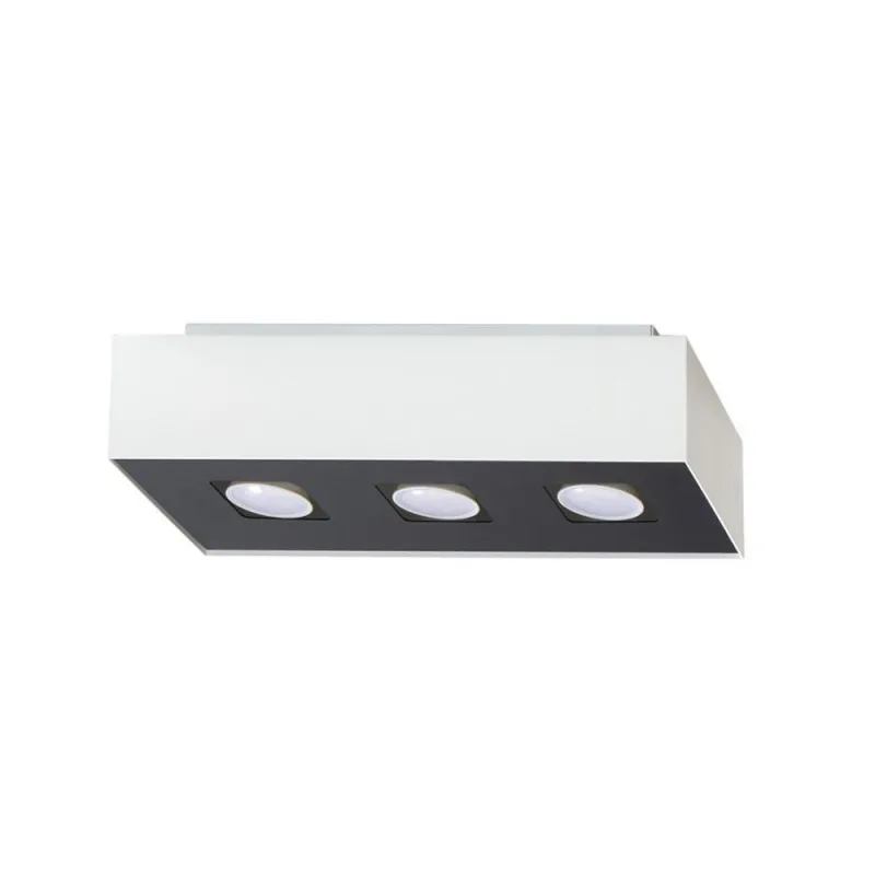 Aplique de techo mono 3 blanco gu10