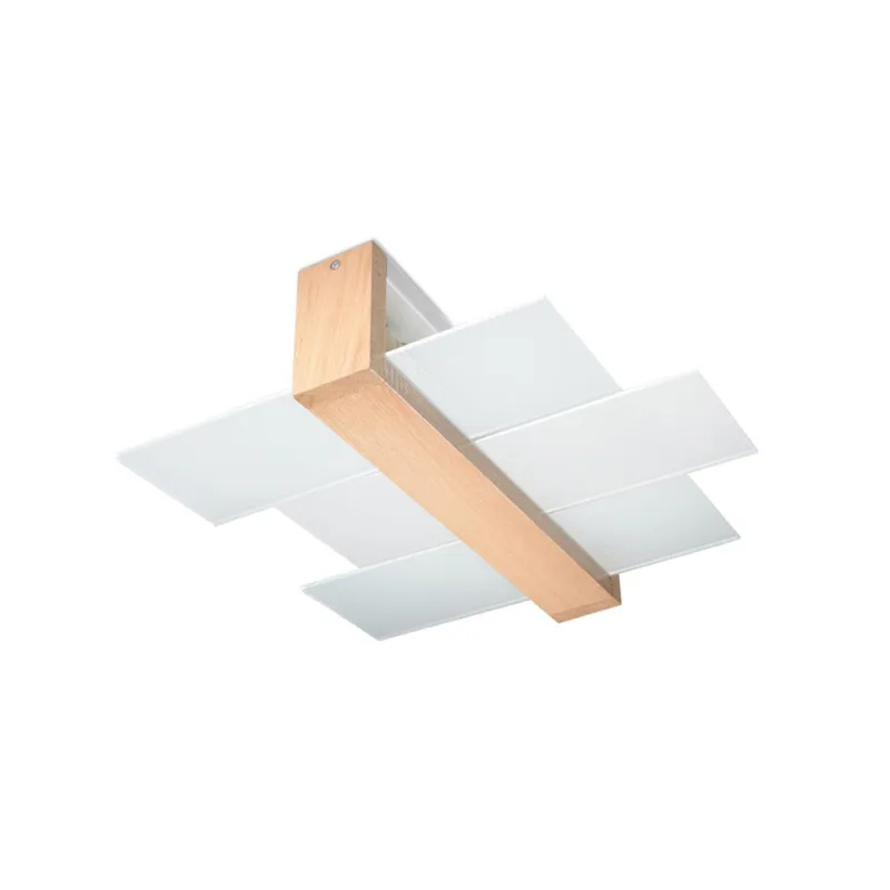 Aplique de techo de madera feniks 2 e27