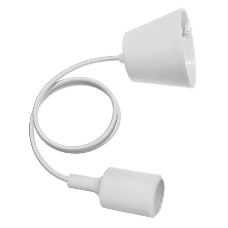 Montura con portalámparas e27 1m blanco