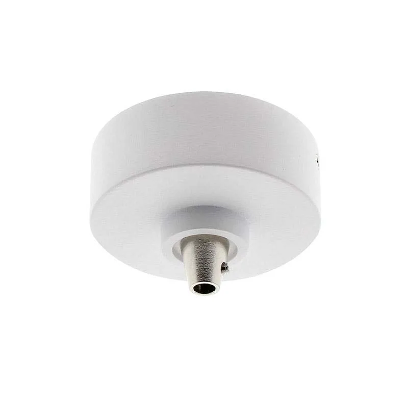 Florón redondo blanco ø75mm ø6mm