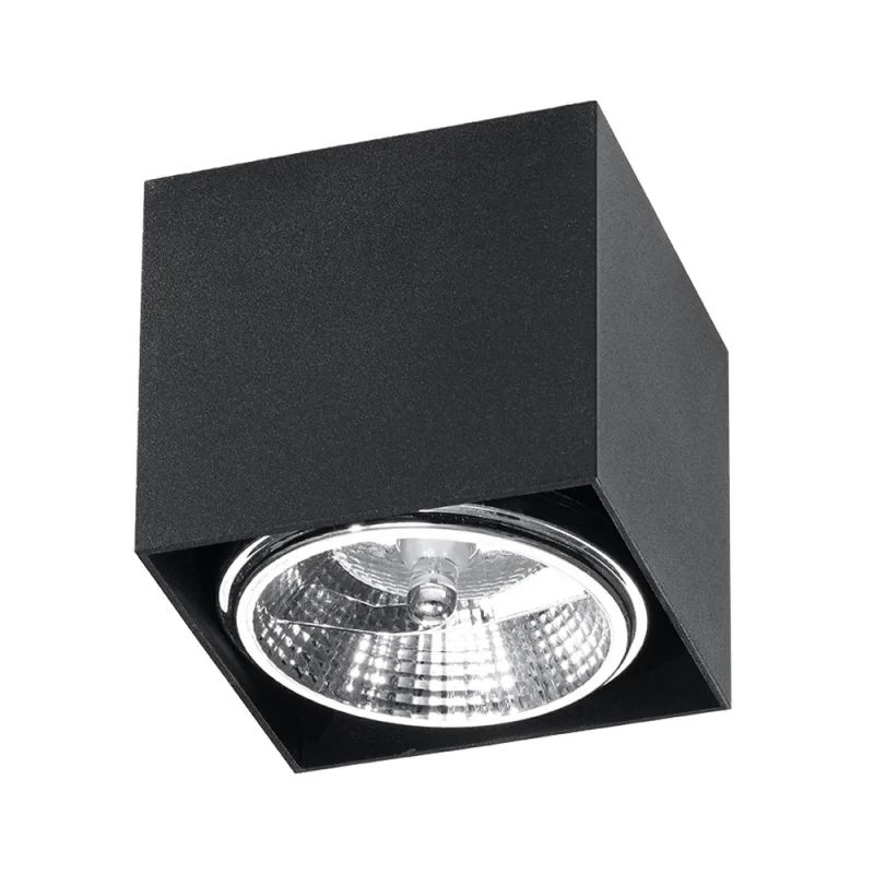 Aplique de techo blake negro gu10