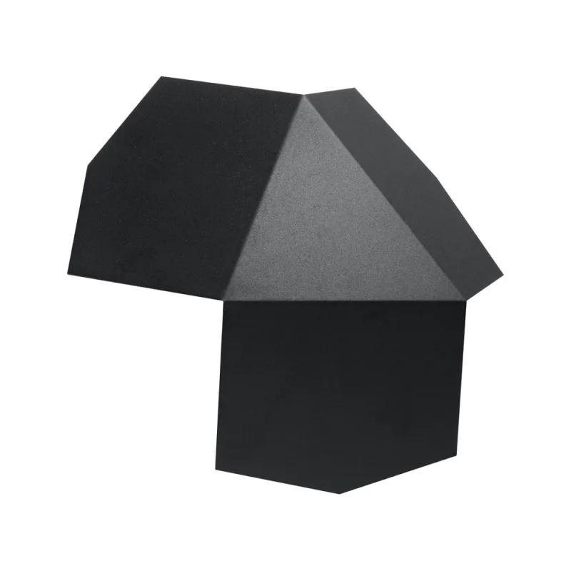 Aplique de pared tres negro g9