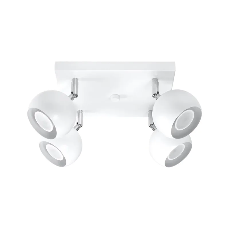 Aplique de techo oculare 4 blanco gu10
