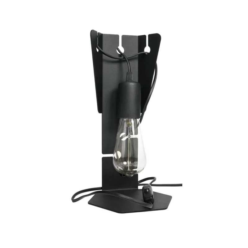 Lámpara de mesa arby negro e27