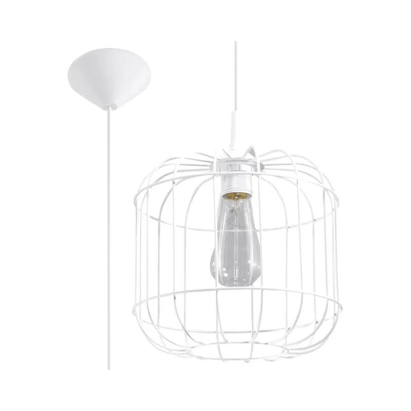 Lámpara de techo celta blanco e27