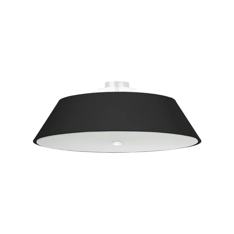 Aplique de techo vega 60 negro e27