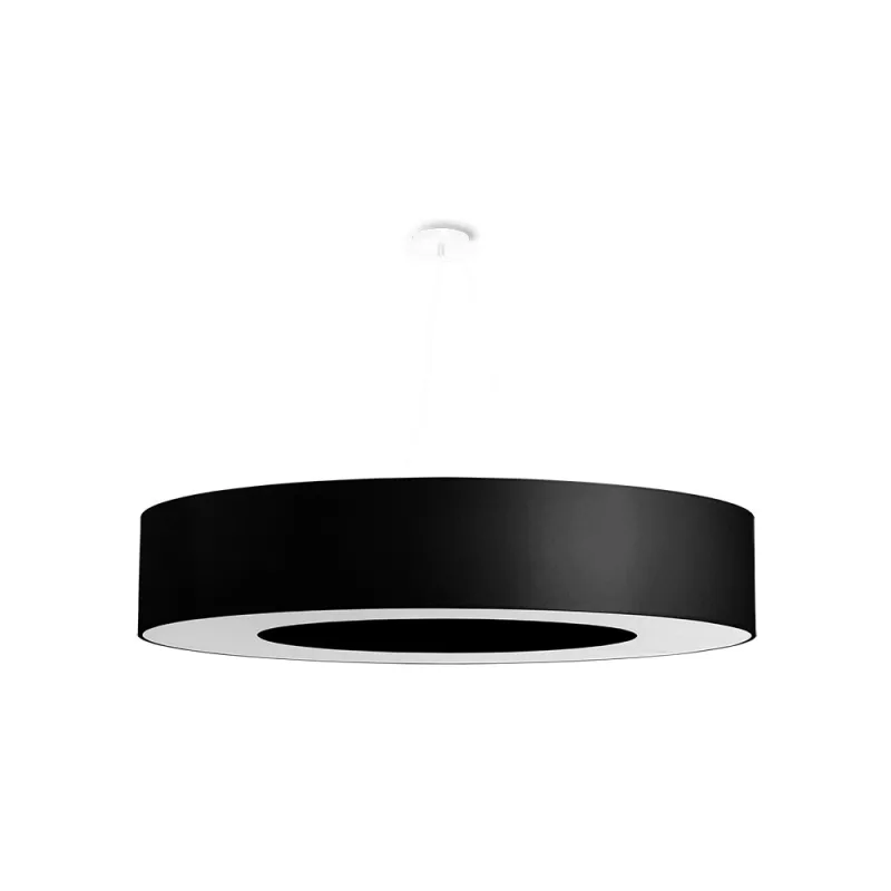 Lámpara suspendida saturno 90 negra e27