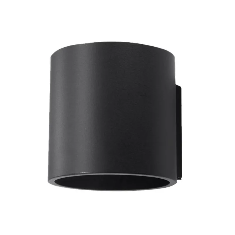 Aplique de pared orbis 1 negro g9