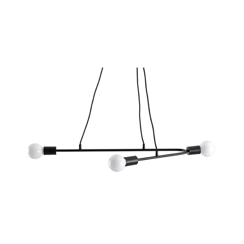 Lámpara de techo astral 3 negro e27