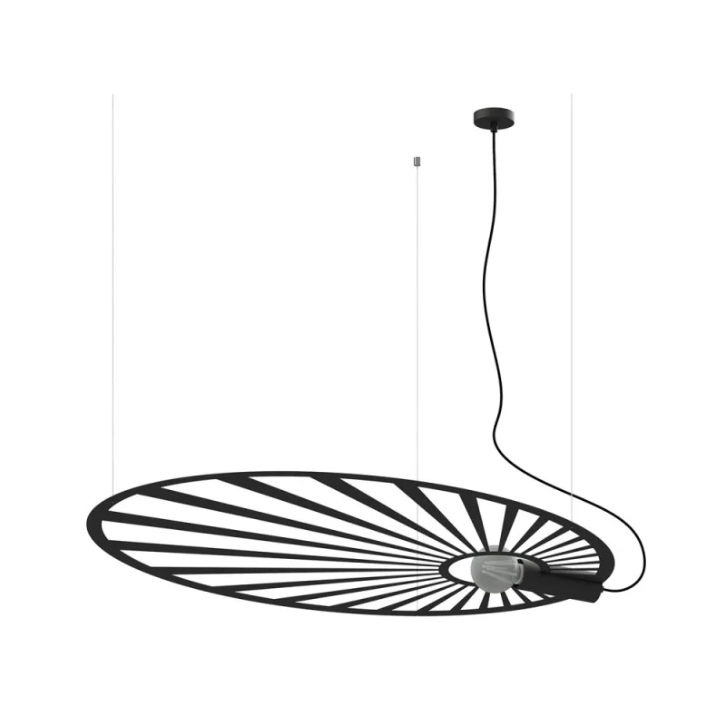 Lámpara de techo lehdet negro e27