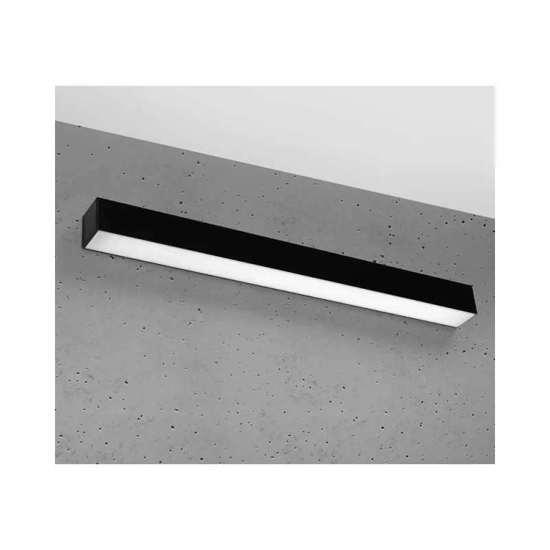 Aplique de pared pinne led 65 negro 22w