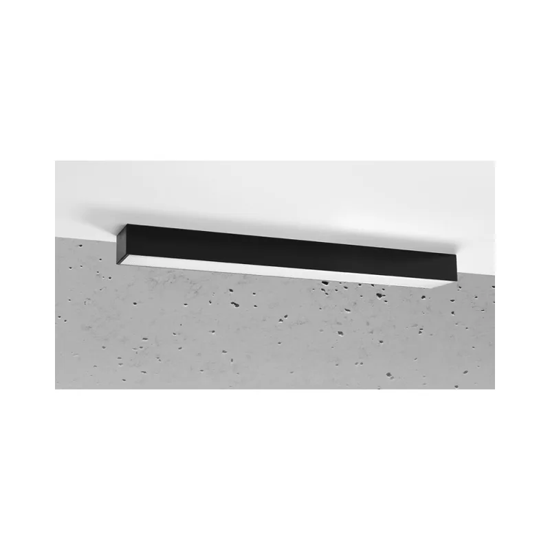 Aplique de techo pinne led 65 negro 22w