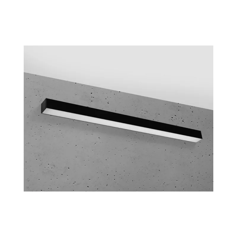 Aplique de pared pinne led 95 negro 31w