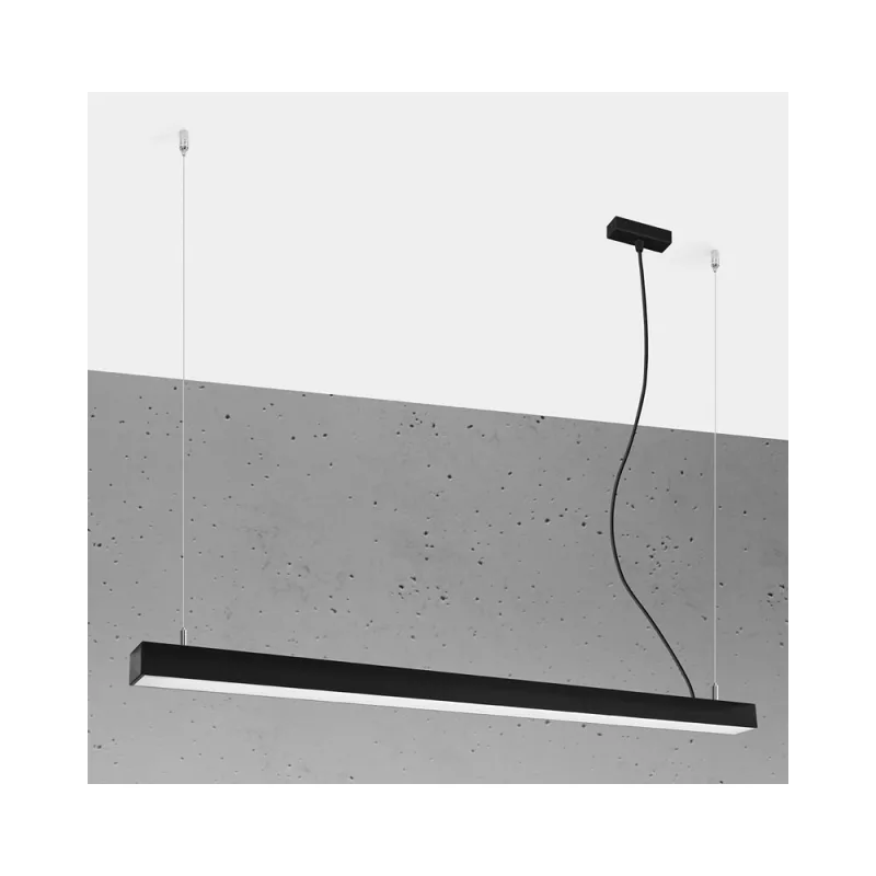 Lámpara de techo pinne led 115 negro 31w