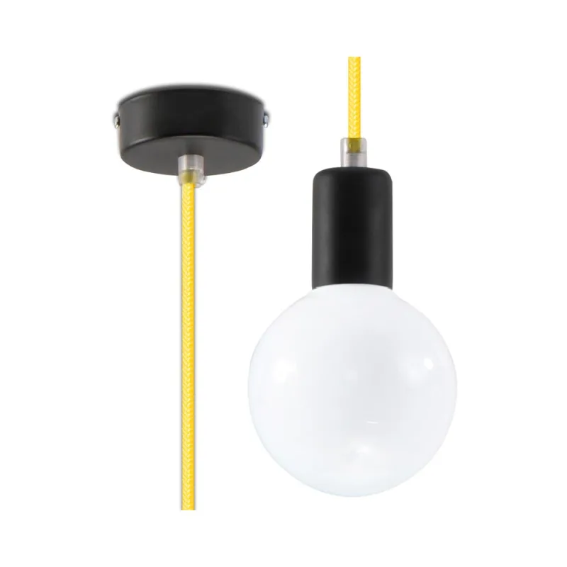 Lámpara de techo edison amarillo e27