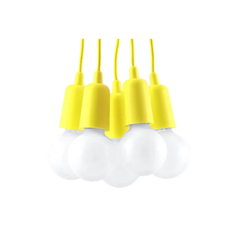 Lámpara de techo diego 5 amarillo e27