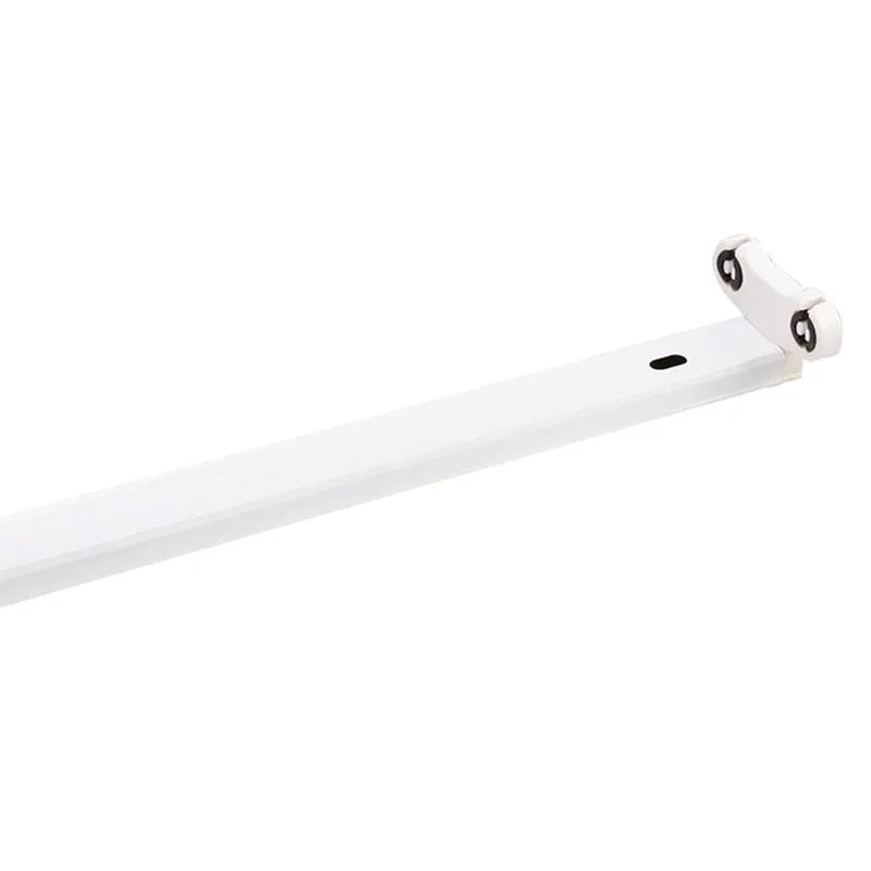 Soporte para 2 tubos led t8 de 60 cm. conexión uno o dos laterales