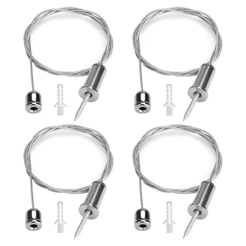 Set de 4 cables de suspensión para instalación de panel led 1m