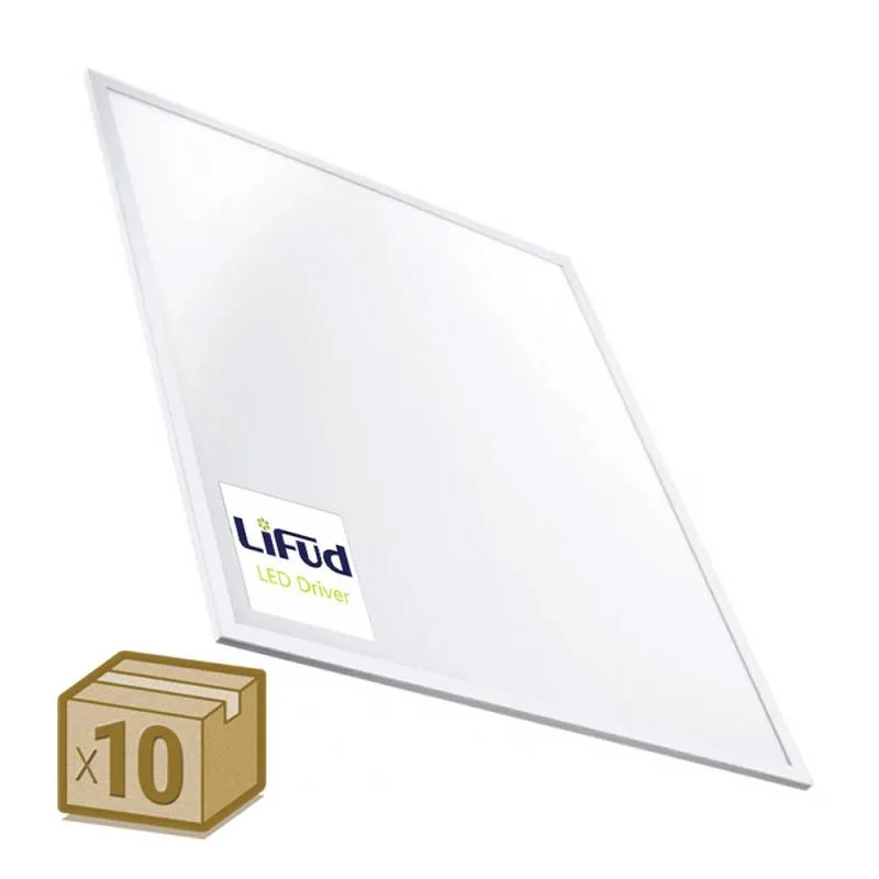 Pack 10 x paneles led 40w 60x60cm driver lifud blanco neutro