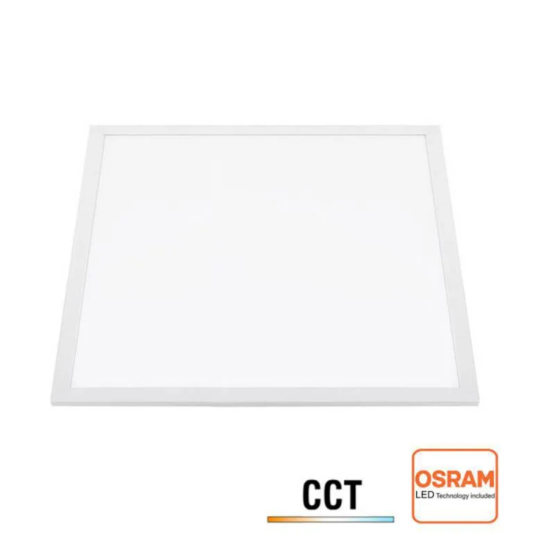 Panel led backlit dc24v 40w cct chip osram 60x60cm blanco dual