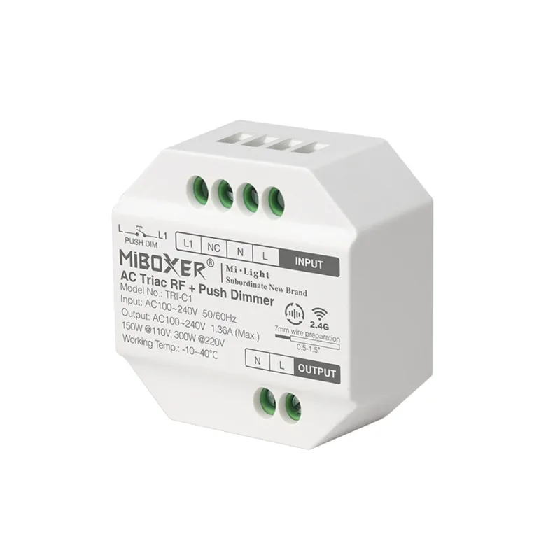 Regulador triac dimmer 300w rf-multifunción c1