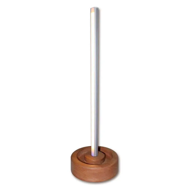 Lámpara led lumo ligna bruna rgb