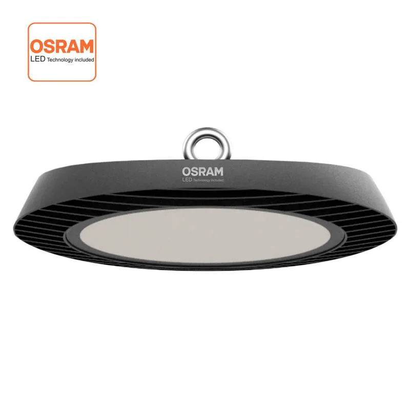 Campana industrial ufo slim 200w-150w-100w chipled osram regulable blanco frío