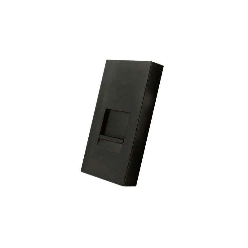 Conector teléfono rj11 negro para mecanismo de empotrar livolo