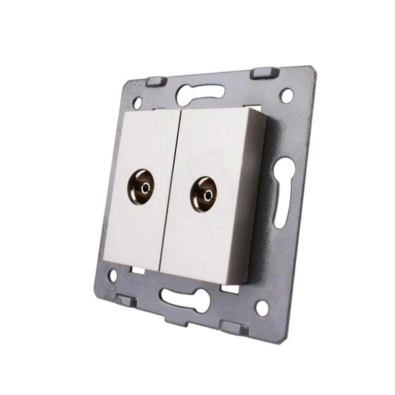 Mecanismo de empotrar 2x tv gris livolo