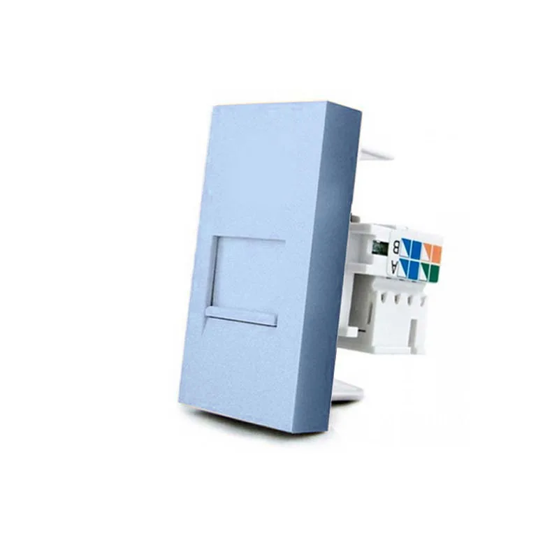 Conector red rj45 azul para mecanismo de empotrar livolo