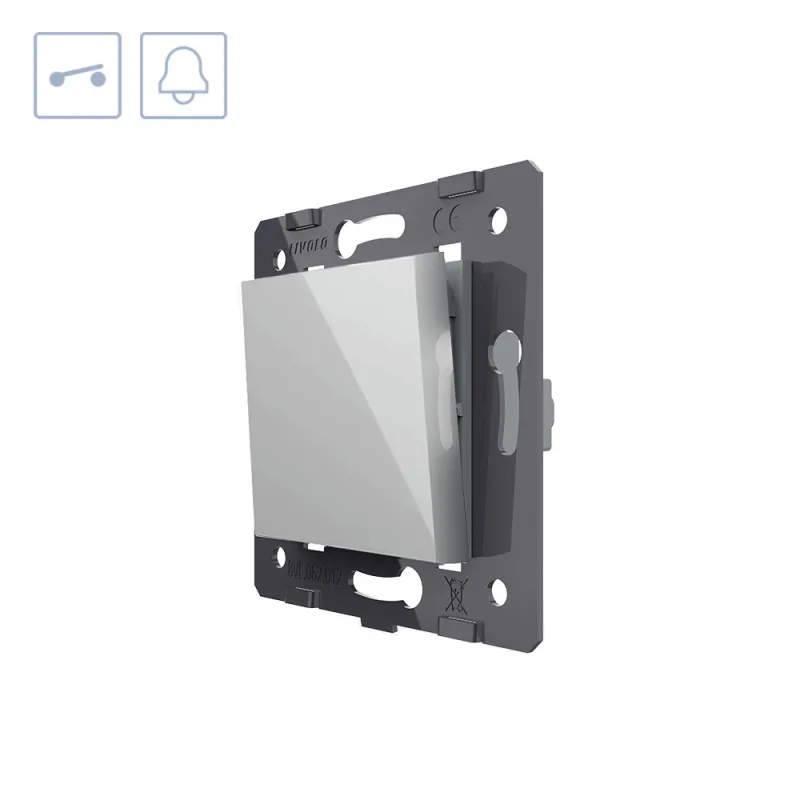 Pulsador gris livolo