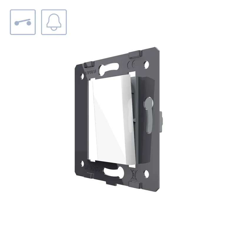 Pulsador media tecla blanco livolo