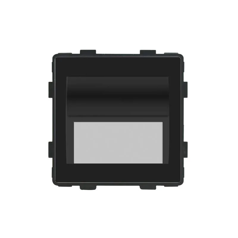 Baliza led 1w koob negro blanco cálido